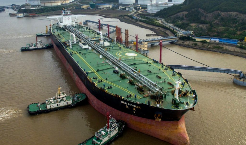 American oil flows to China