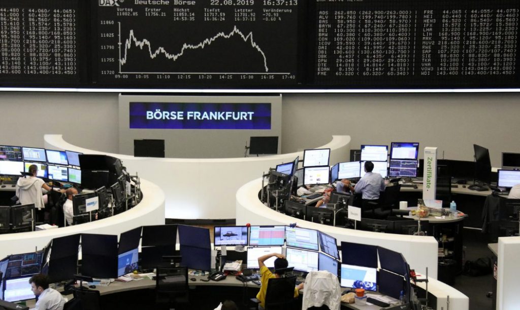 Stocks, dollar inch up ahead of Powell's Jackson Hole speech