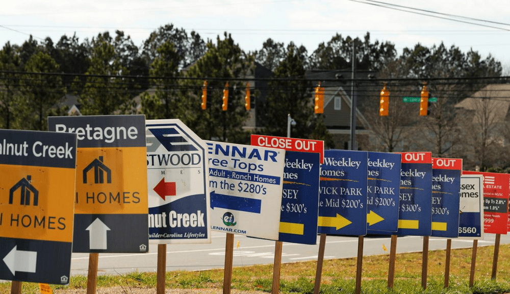 U.S. new home sales rebound; business activity slump easing