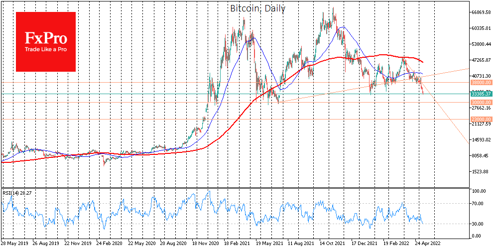 Bitcoin will fall until the bulls capitulate