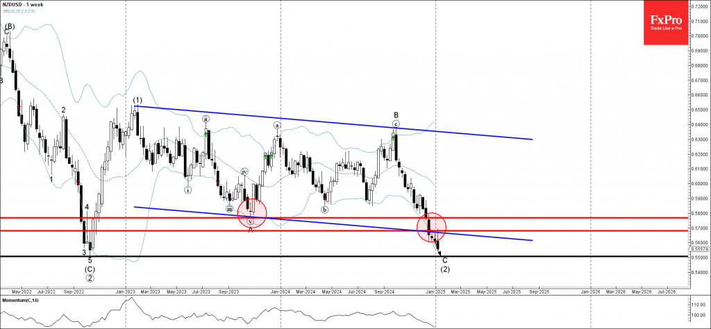 NZDUSD Wave Analysis 10 January 2025