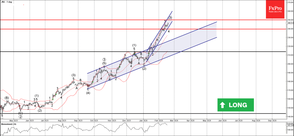 Johnson & Johnson Wave Analysis – 19 February 2026